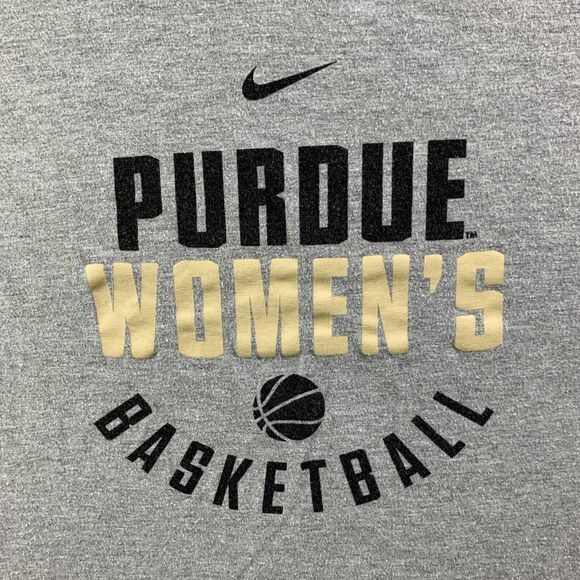 Purdue Boilermakers Shirt Adult Small Gray Black Gold Basketball Nike Athletic - Picture 3 of 8